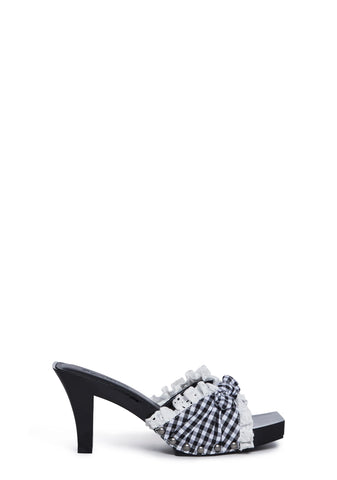 Bless Your Heart Heeled Sandals - Black