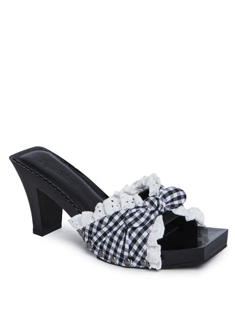 Bless Your Heart Heeled Sandals - Black