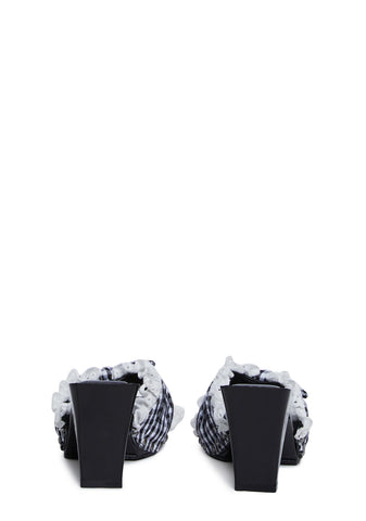 Bless Your Heart Heeled Sandals - Black