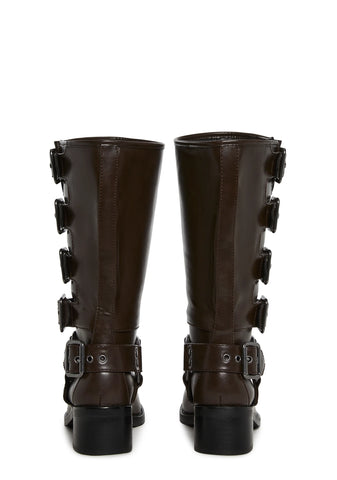 Around The City Moto Boots - Brown