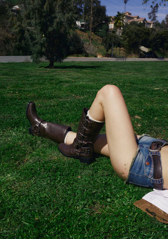 Around The City Moto Boots - Brown