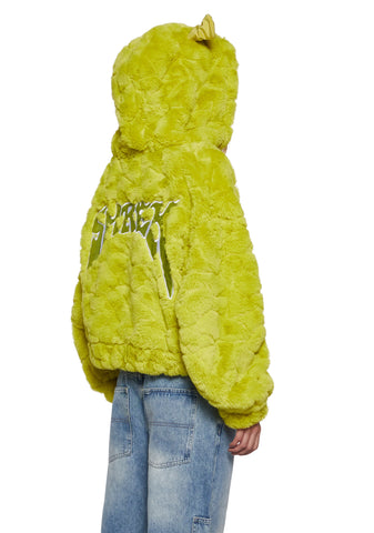 Ogre Chic Fuzzy Zip-Up Jacket