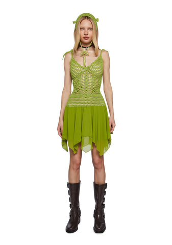 Fairytale Misfit Crochet Dress Set
