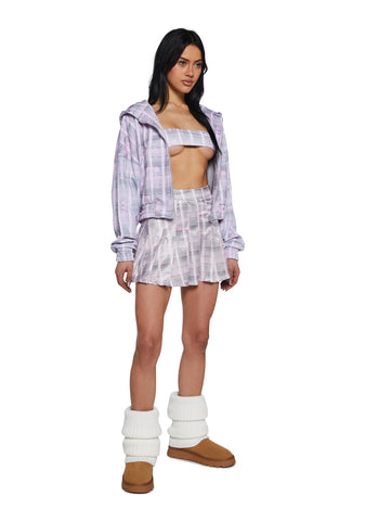 Erlang Pleated Mini Skirt