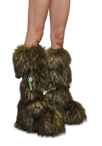 Shrek Instincts Faux Fur Boots