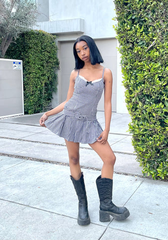 Love Spark Gingham Dress