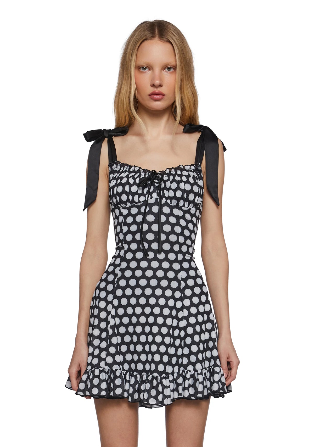 Wildflower Fables Mini Dress - Polka Dot