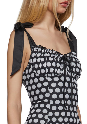 Wildflower Fables Mini Dress - Polka Dot