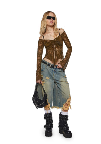 Call It Dreaming Long Sleeve Top - Olive