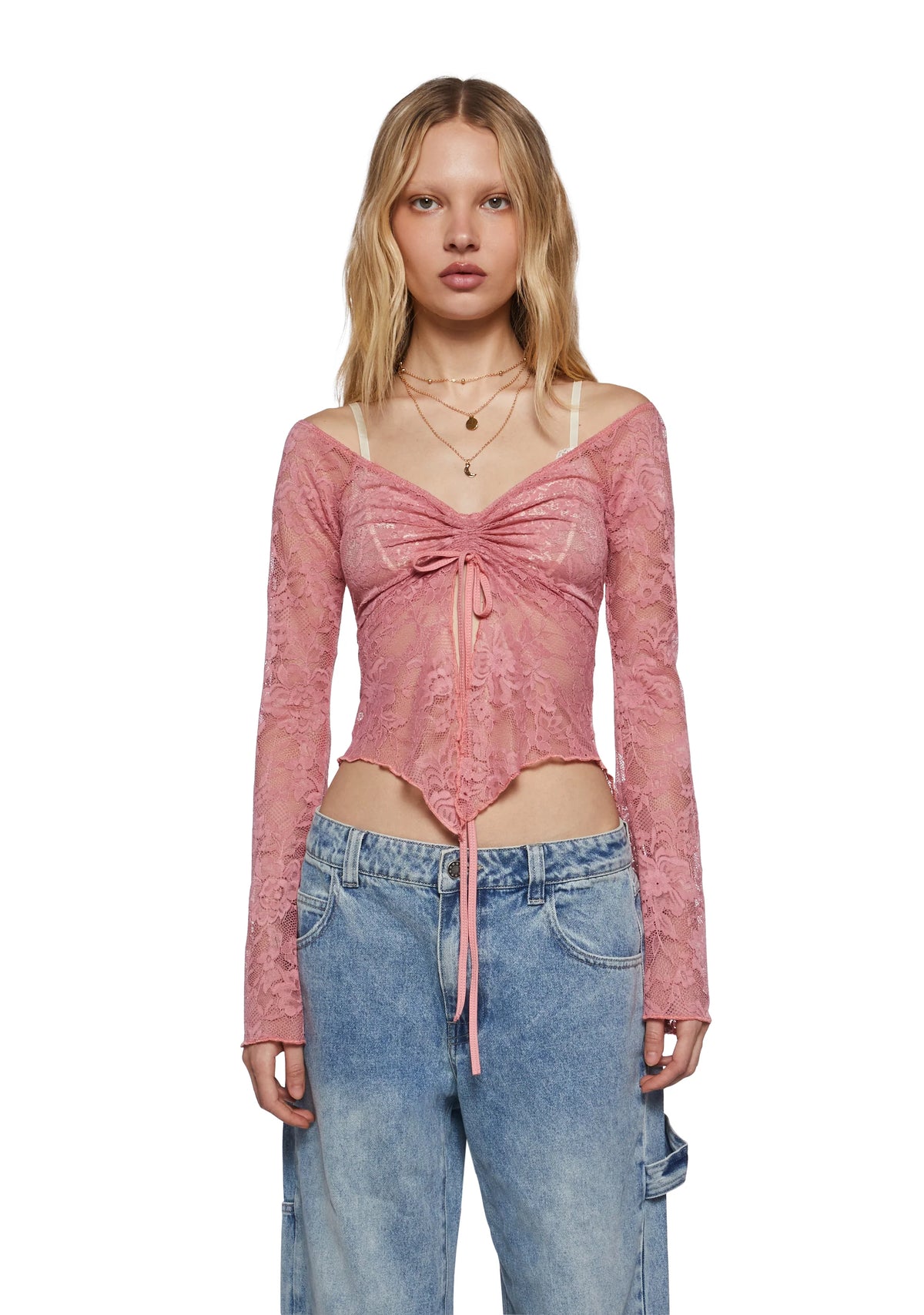 Call It Dreaming Long Sleeve Top - Pink