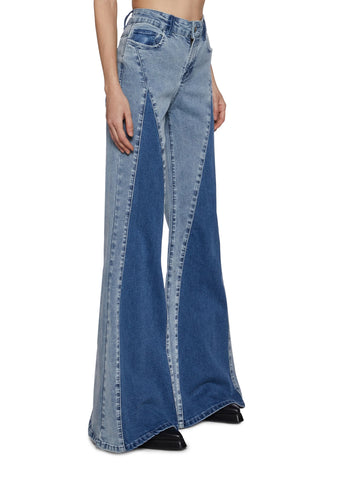 Bohemian Blues Wide Leg Jeans