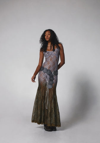 Blind Intuition Maxi Dress - Gray