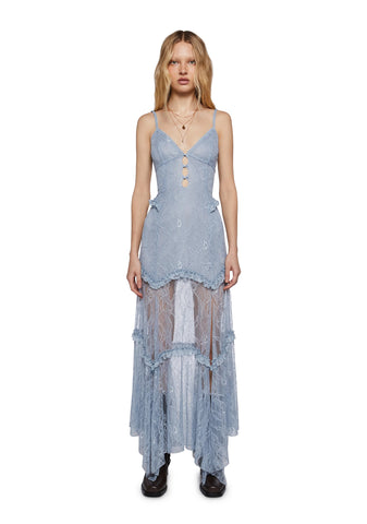 Imagined West Maxi Dress - Blue