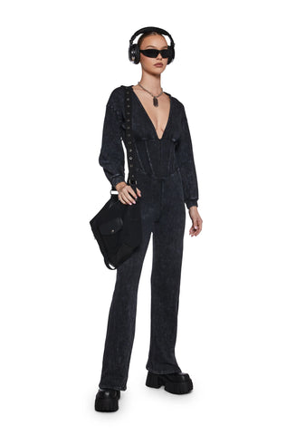 In My Stereo Lab Hooded Jumpsuit