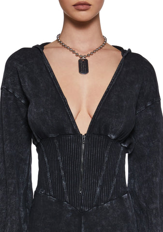 In My Stereo Lab Hooded Jumpsuit