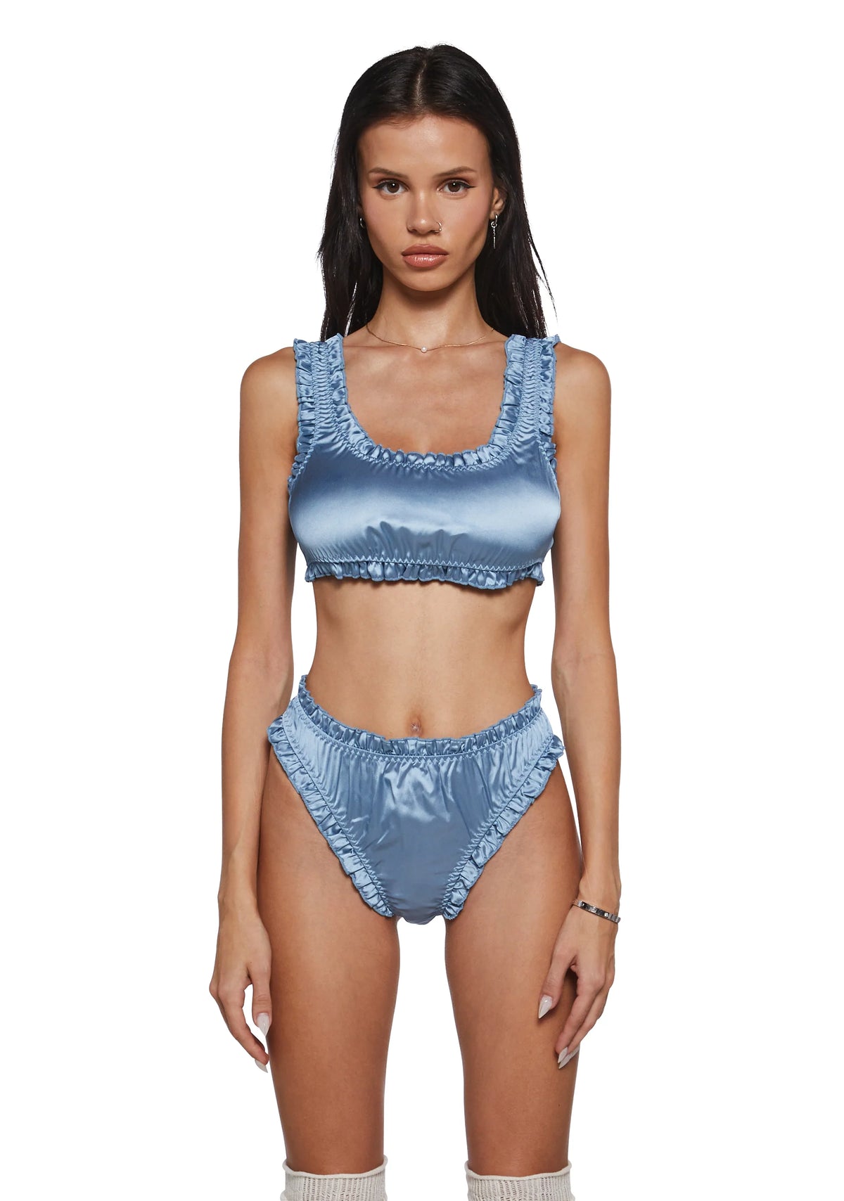 Seductive Vixen Lingerie Set - Blue