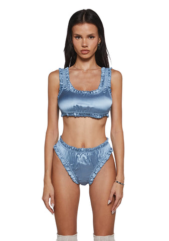Seductive Vixen Lingerie Set - Blue