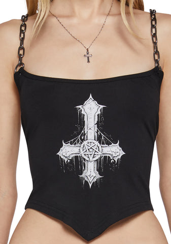 Riff Rebellion Chain Tank Top