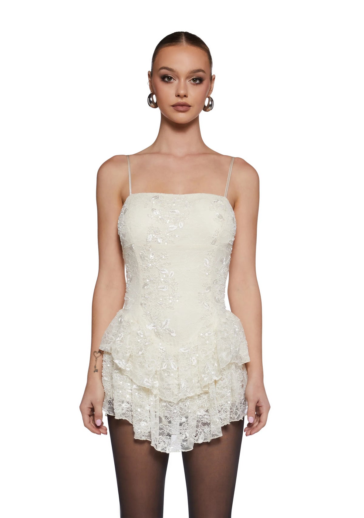 Sultry Soiree Lace Mini Dress