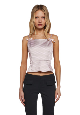 Morning Glance Polka Dot Blouse