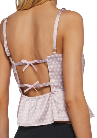 Morning Glance Polka Dot Blouse