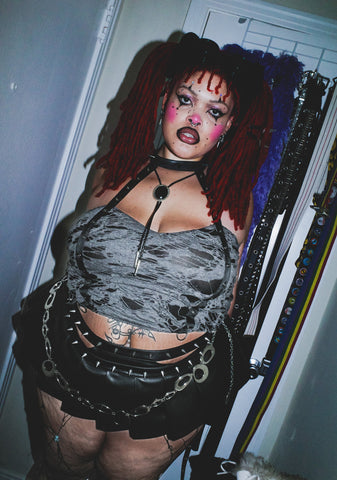 Metal Mashup Shredded Top