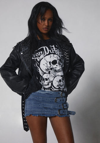 Decibel Love Studded Moto Jacket