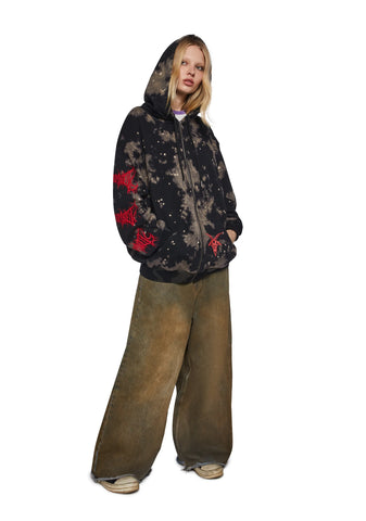 Baphomet Ritual Printed Hoodie