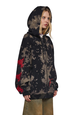 Baphomet Ritual Printed Hoodie