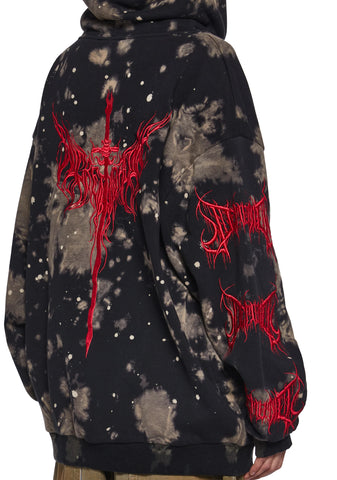 Baphomet Ritual Printed Hoodie