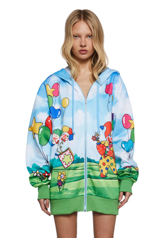 Clown Around Oversized Hoodie