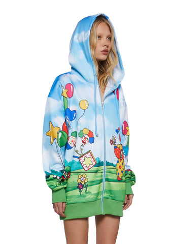 Clown Around Oversized Hoodie