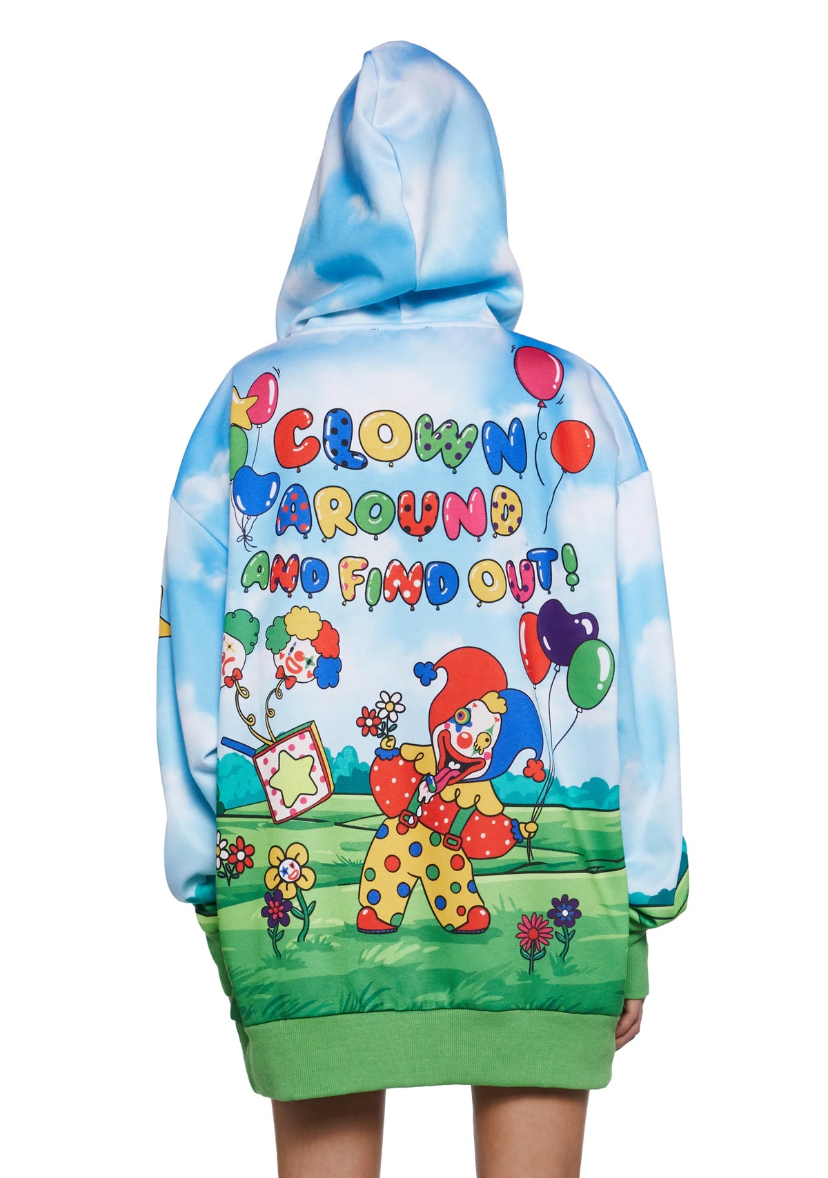 Clown Around Oversized Hoodie
