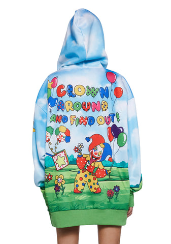 Clown Around Oversized Hoodie