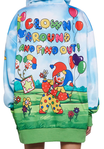 Clown Around Oversized Hoodie