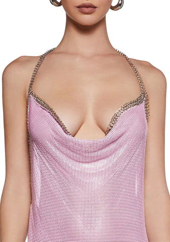 Deluxe Behavior Mini Dress - Pink