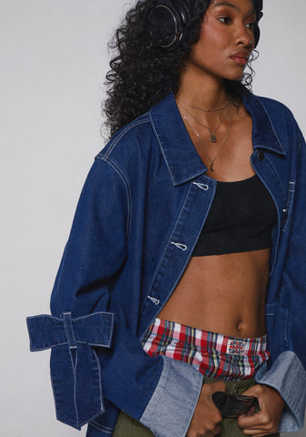 Rooftop Lounging Denim Coat