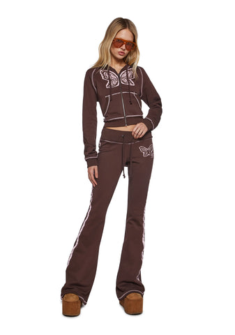 Skater Heart Low Rise Sweatpants