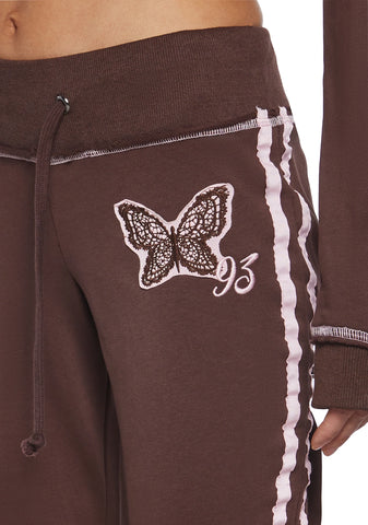 Skater Heart Low Rise Sweatpants