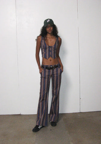 Soho Chic Striped Trousers