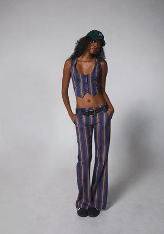 Soho Chic Striped Trousers