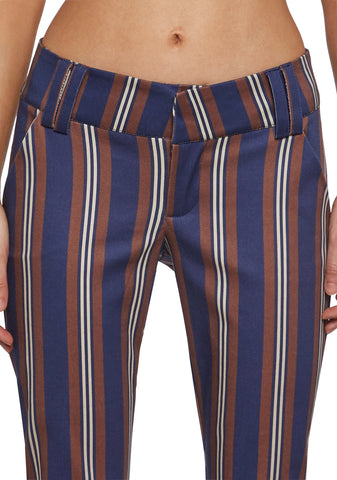 Soho Chic Striped Trousers