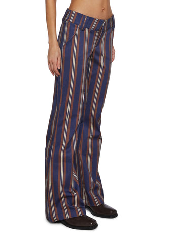 Soho Chic Striped Trousers