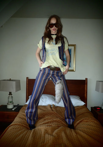 Soho Chic Striped Trousers