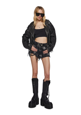 Pit Goddess Bleached Shorts