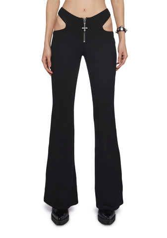 Demon Maiden Cut Out Pants