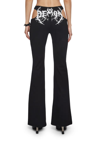 Demon Maiden Cut Out Pants