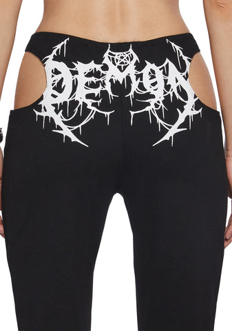 Demon Maiden Cut Out Pants