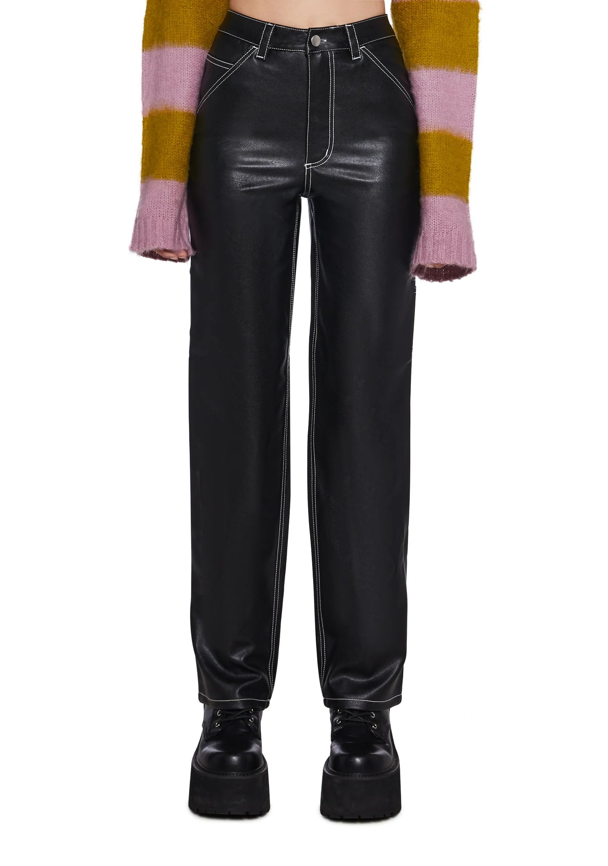 Evergreen Punk Vegan Leather Pants
