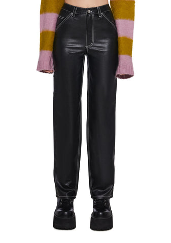 Evergreen Punk Vegan Leather Pants